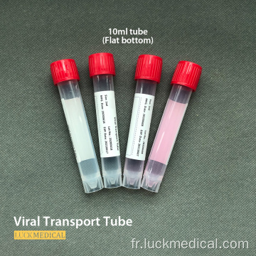 Tubes de collecte des échantillons viraux avec écouvillon